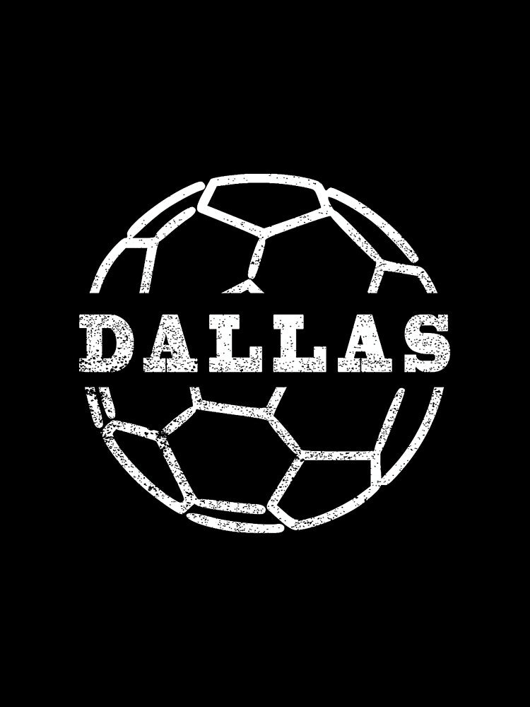 Dallas TX Souvenir Soccer Ball Jersey by MollyLYork