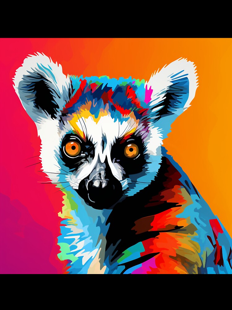 Lemur Pop Art 1 by AstroRisq