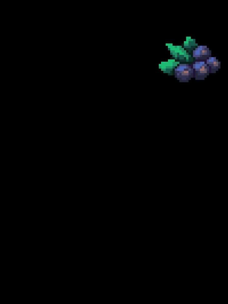 Pixel Blackcurrant - pixel food art by LittleFoodShop