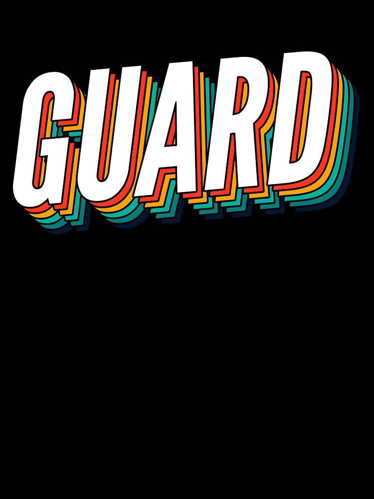 Guard Retro Vintage Label For The Best Guard by SVPOD
