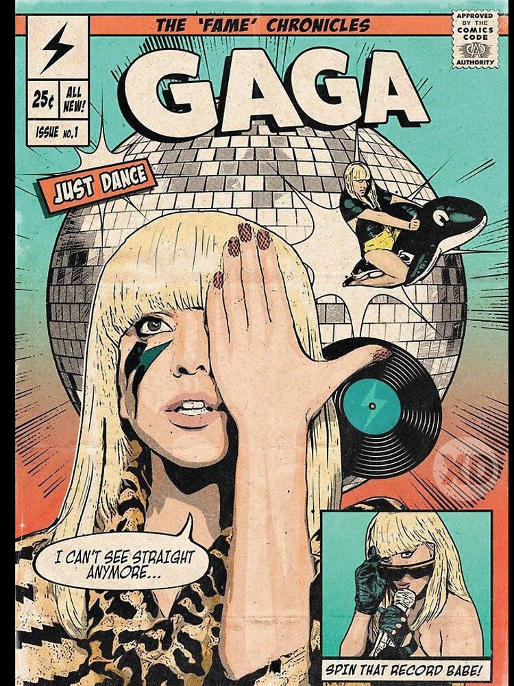 Lady Gaga "The Fame Chronicles" Vintage Comic Cover by benja-08
