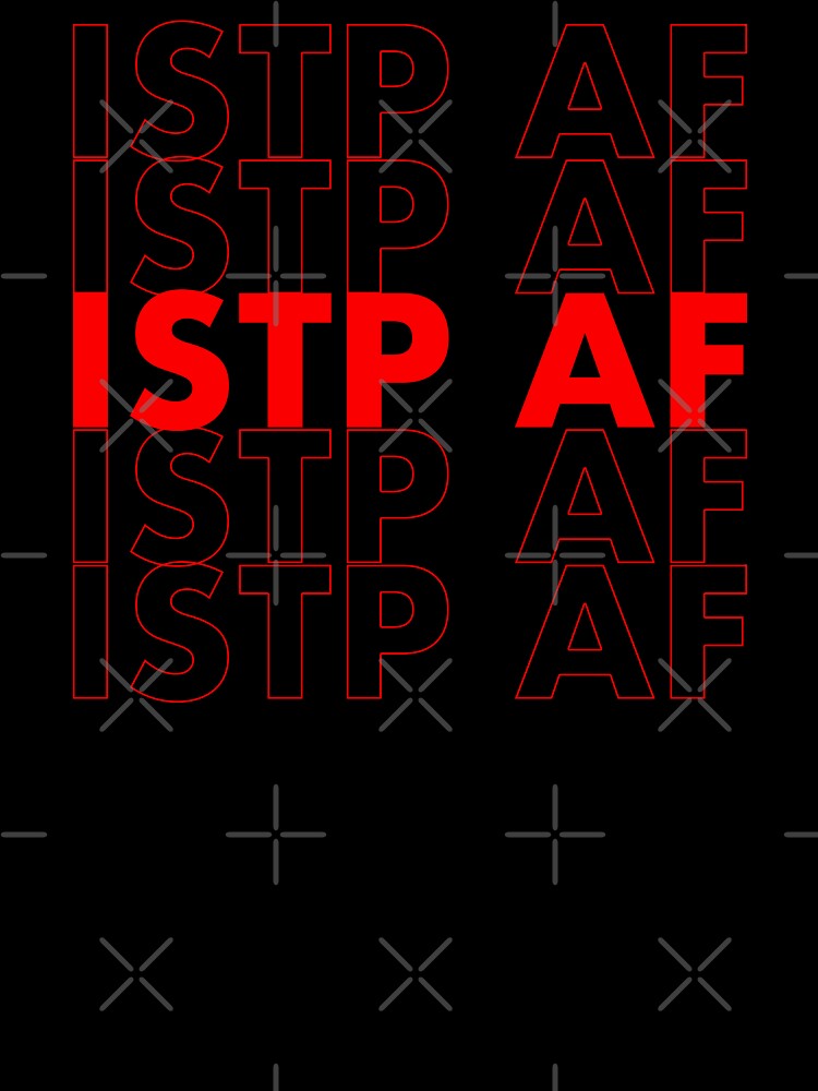 ISTP AF Red Personality MBTI Funny Shirt by FanaticTee