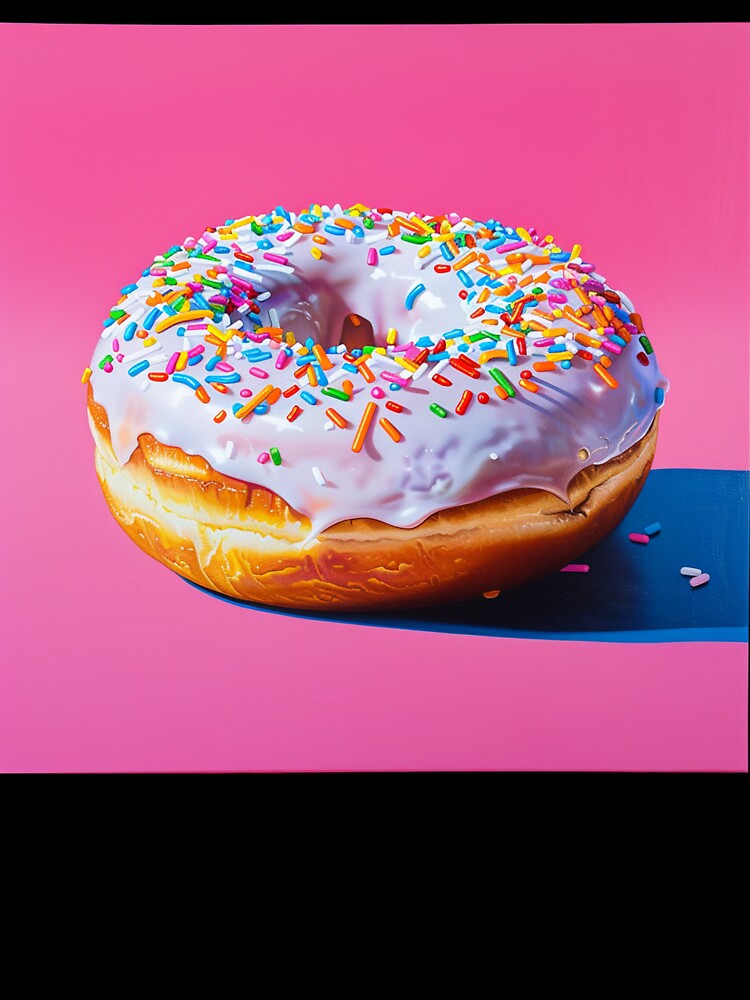 Iced Donut Pop Art 10 by AstroRisq