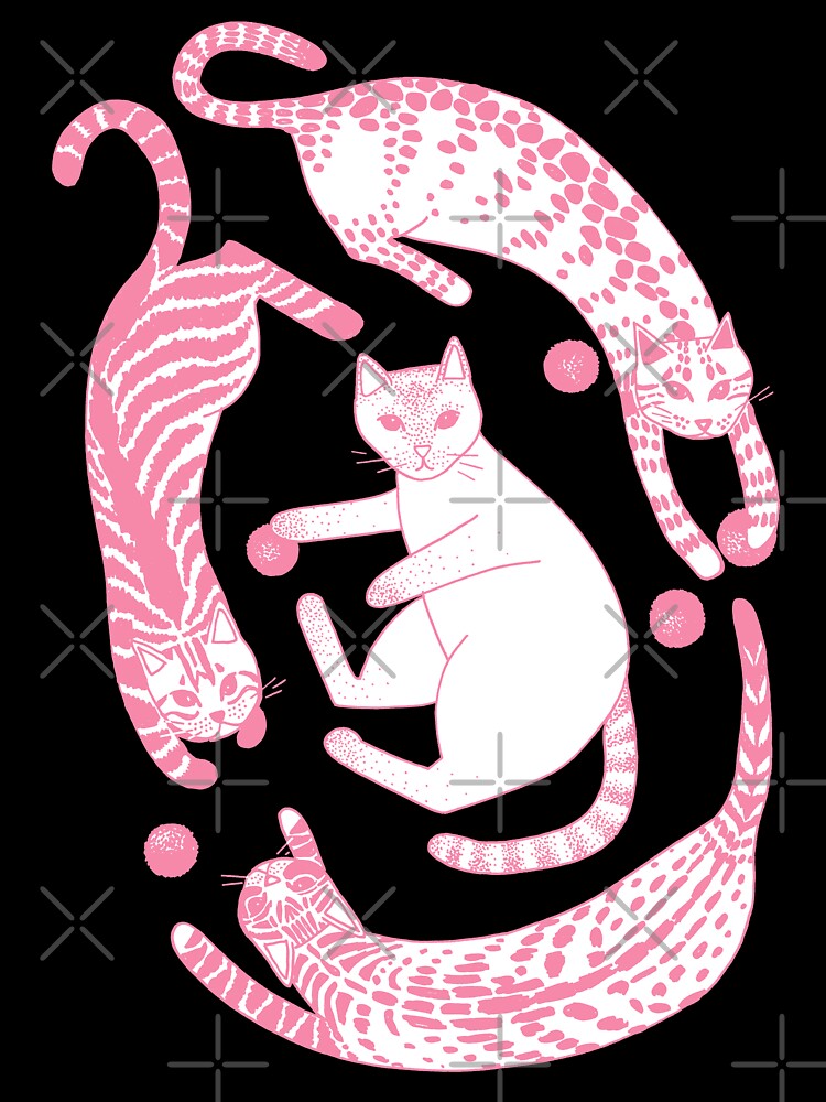 Playful gatines (pink) by blursbyai