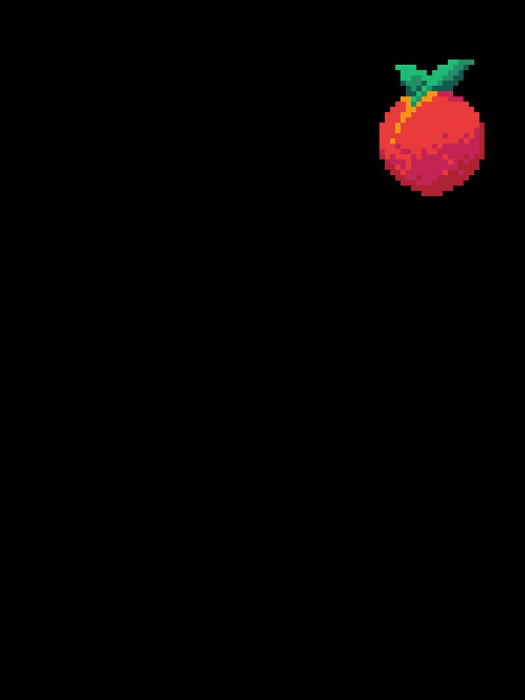 Pixel Nectarine - pixel food art by LittleFoodShop