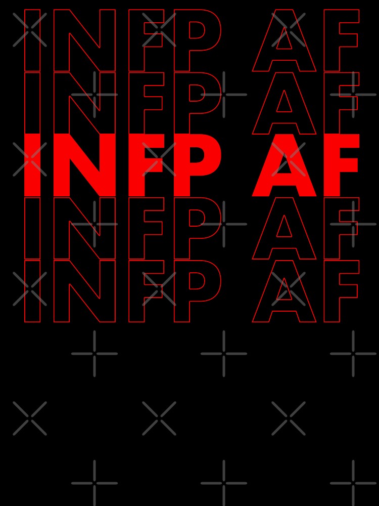 INFP AF Red Personality MBTI Funny Shirt by FanaticTee