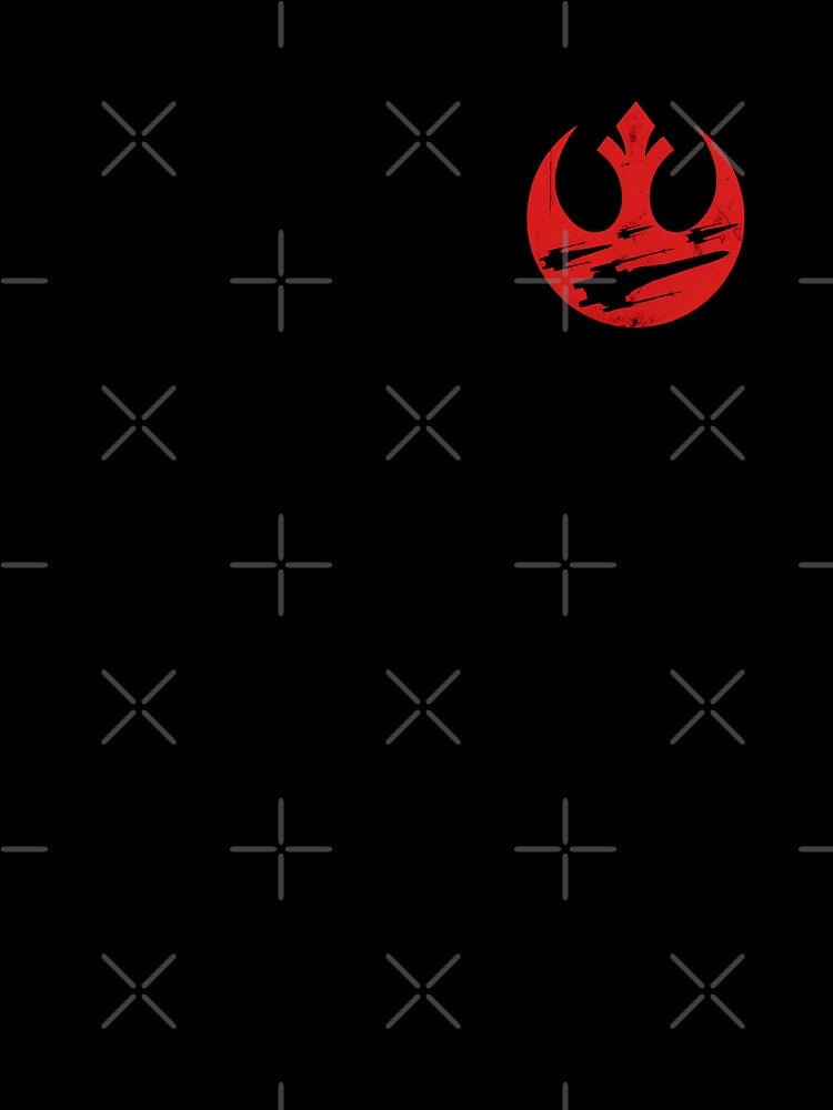 Rebel Alliance Logo with Silhouettes - X-Wing Fleet Distressed Logo by Andruzito