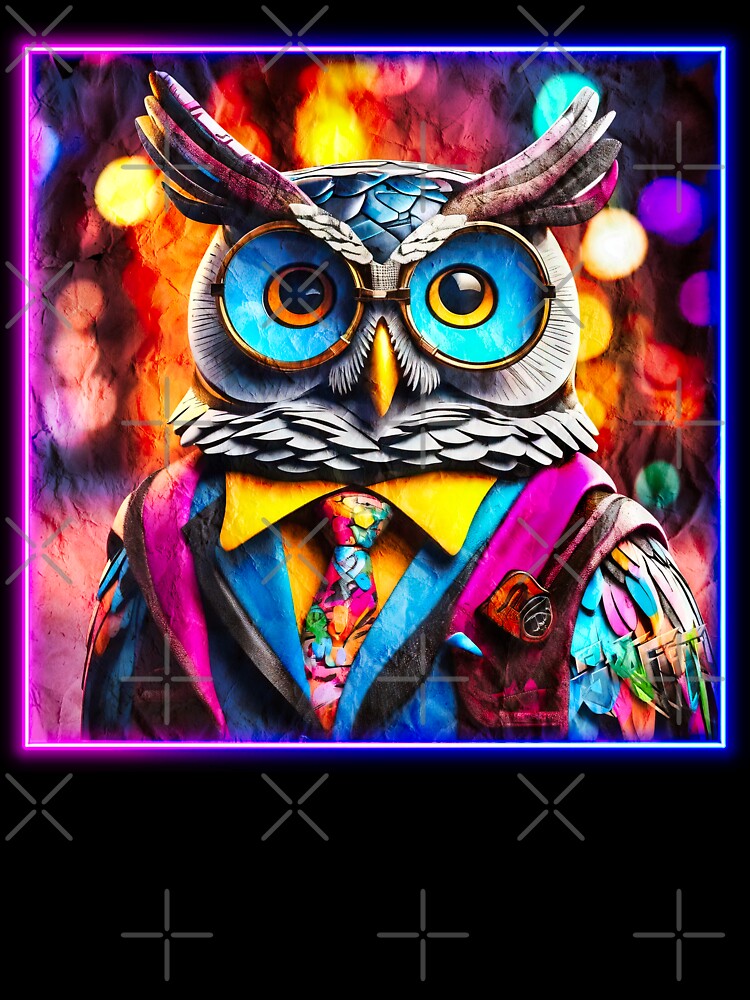 Graffiti style wise owl by Drone-tees