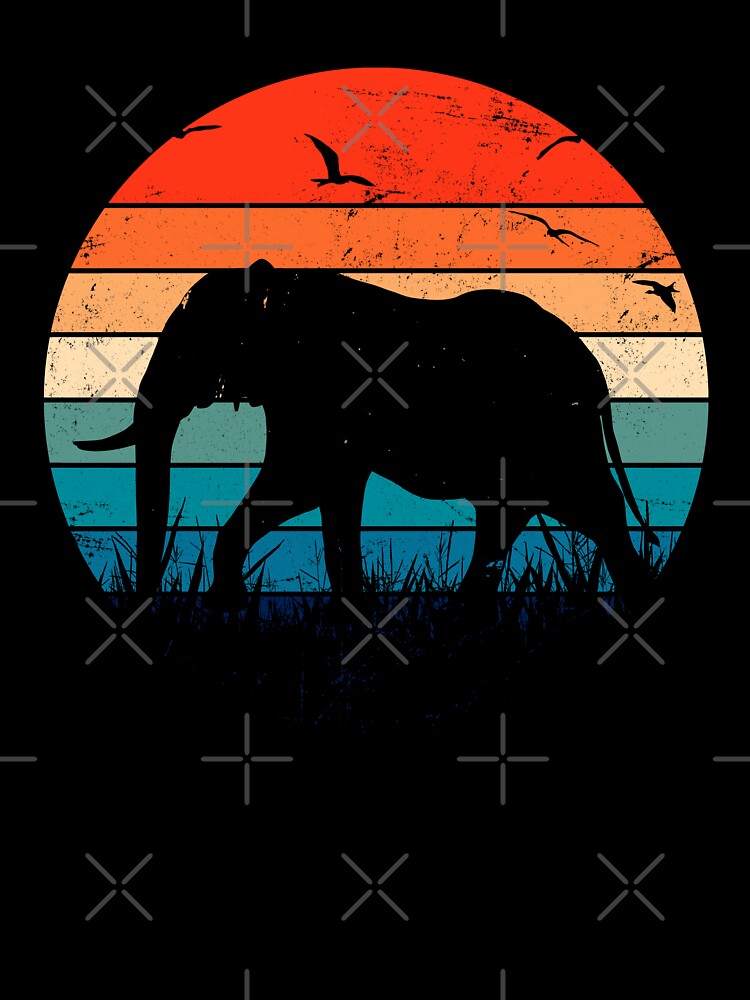 Retro Elephant T-Shirt by BSFT