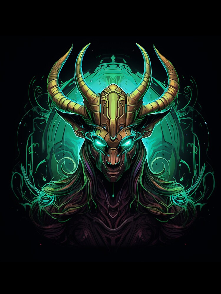 Goat God Neon Pop Art 2 by AstroRisq