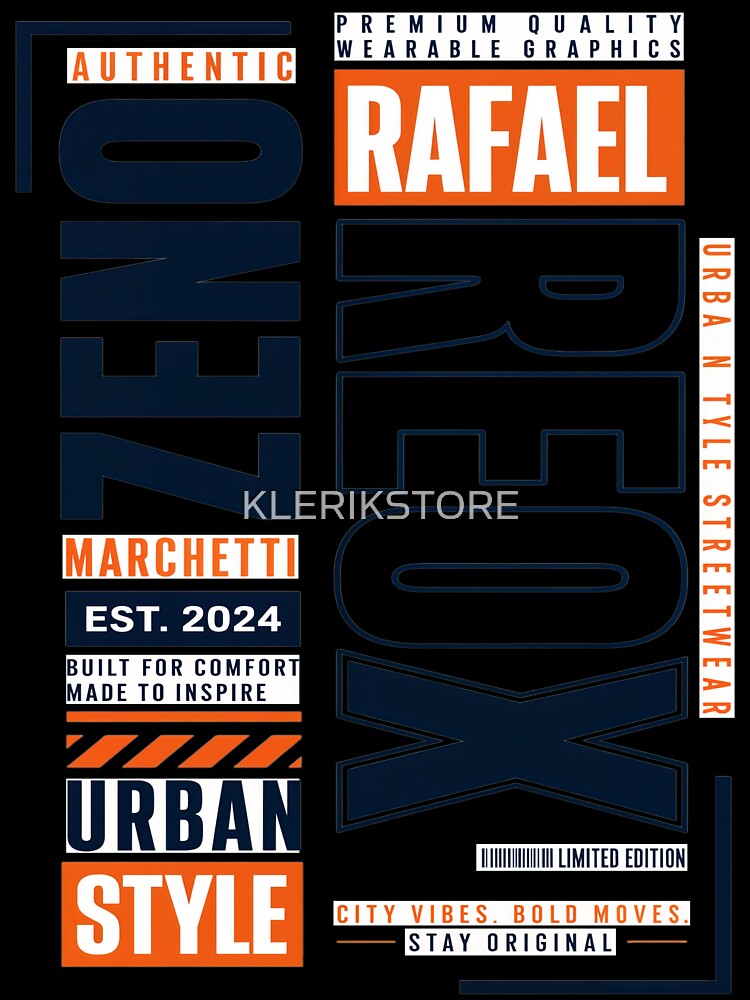 Zeno Rafael Marchetti Urban Style Streetwear by KLERIKSTORE