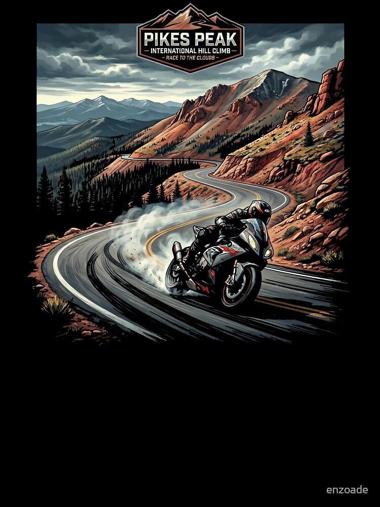 Pikes Peak Colorado Motorsport Legacy Artwork by enzoade