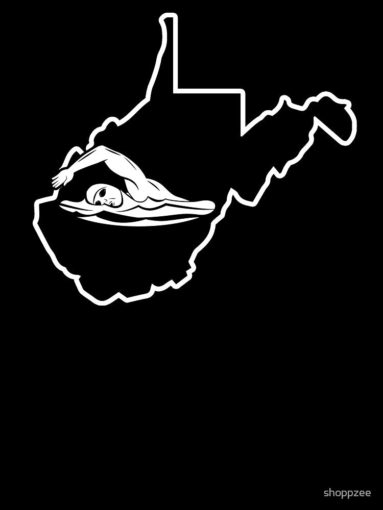 Swimming Shirt West Virginia Funny Swim Shirt by shoppzee