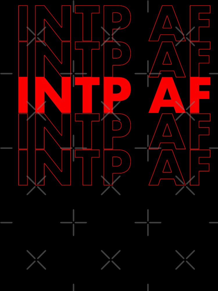 INTP AF Red Personality MBTI Funny Shirt by FanaticTee