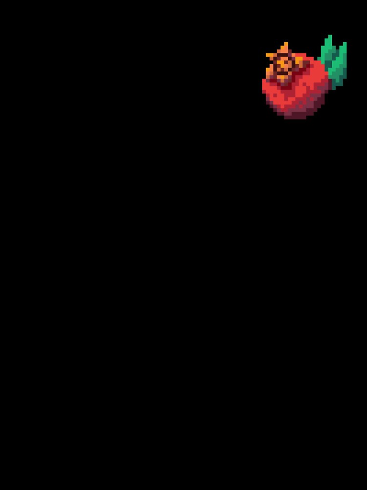 Pixel Pomegranate - pixel food art by LittleFoodShop