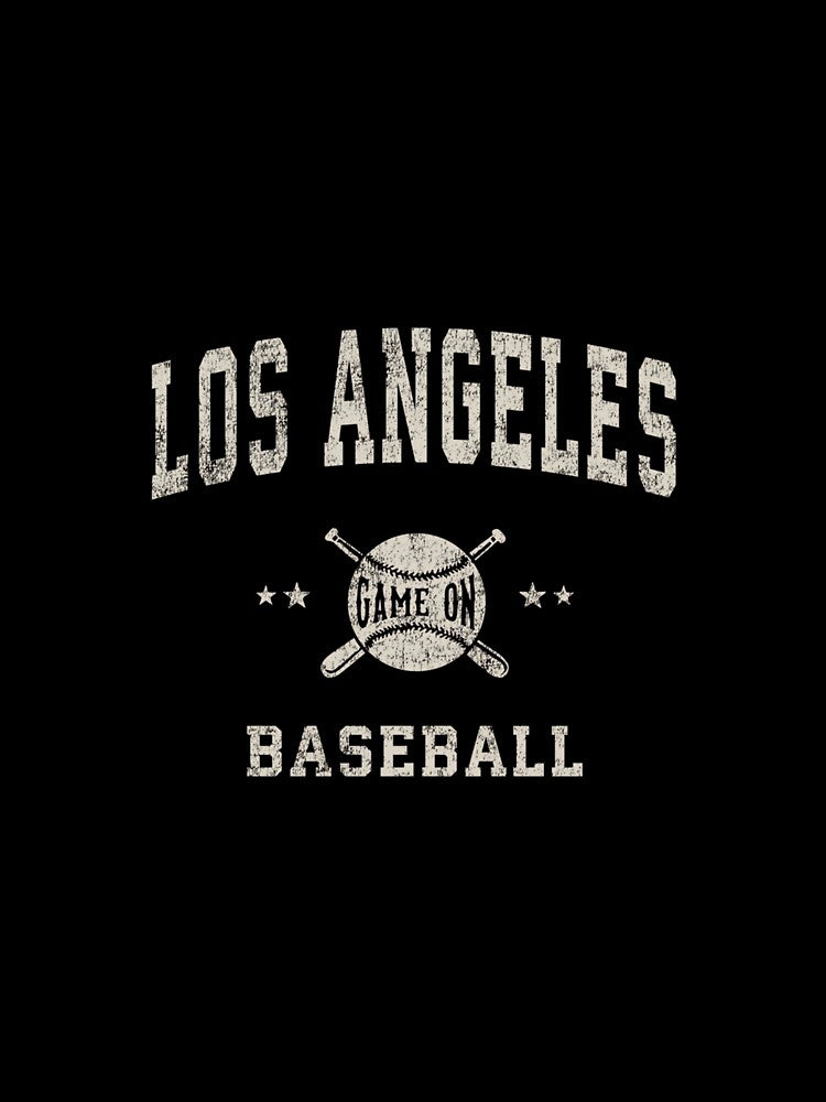 Los Angeles LA Vintage Baseball Throwback Retro Design by MollyLYork
