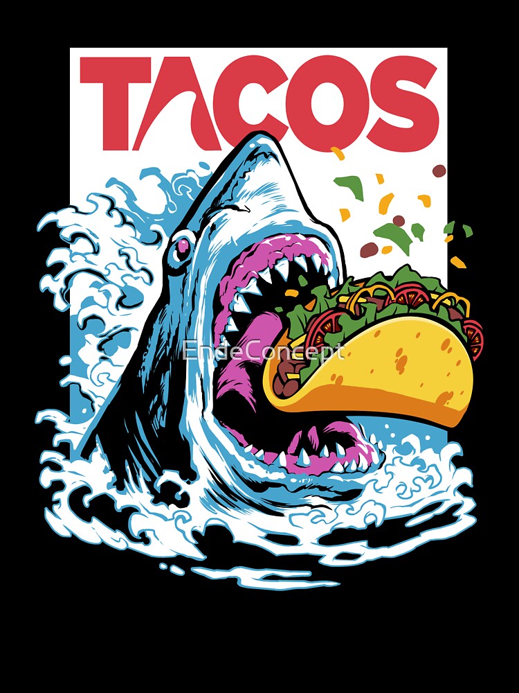 Taco Shark | Taco Tuesday Cinco De Mayo Foodie Gift by EndeConcept