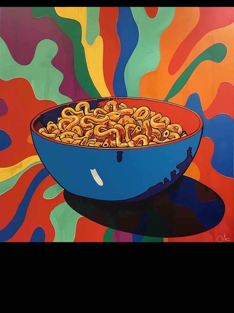 Macaroni Pasta Pop Art 2 by AstroRisq