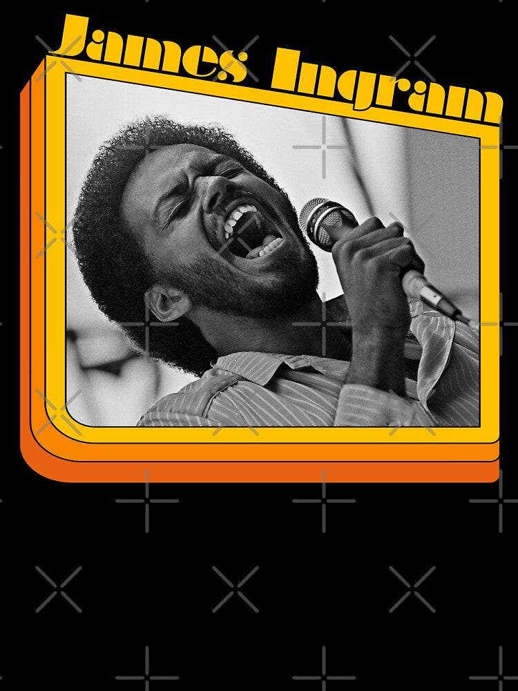 James Ingram - Retro Singer Songwriter 70s Music Fan Design by darklordpug