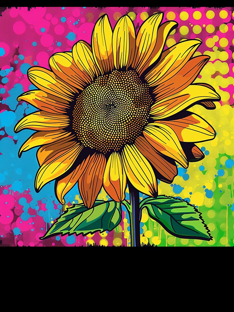 Sunflower Pop Art 7 by AstroRisq