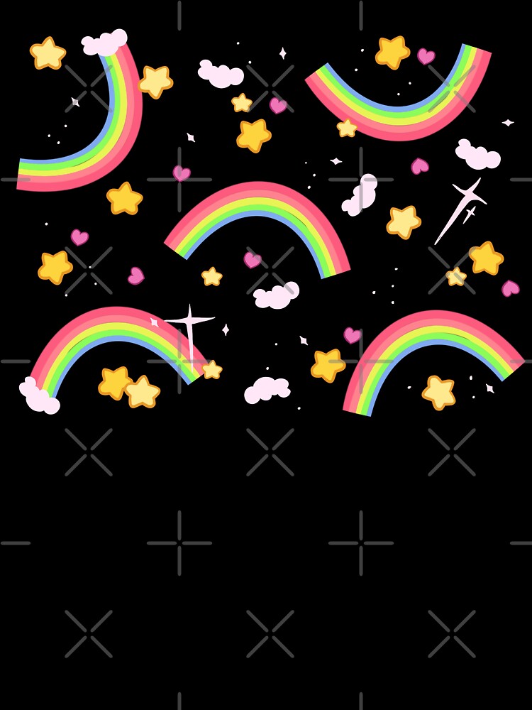 Rainbow star pattern by LisaMichelleArt