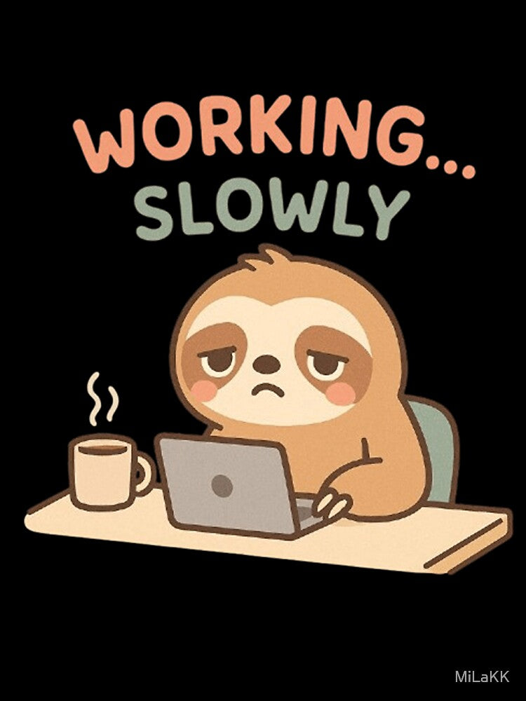 Sloth Office Worker by MiLaKK
