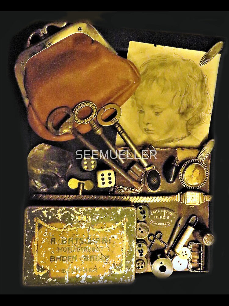 Memories, portrait, wallet, keys, dice by SEEMUELLER