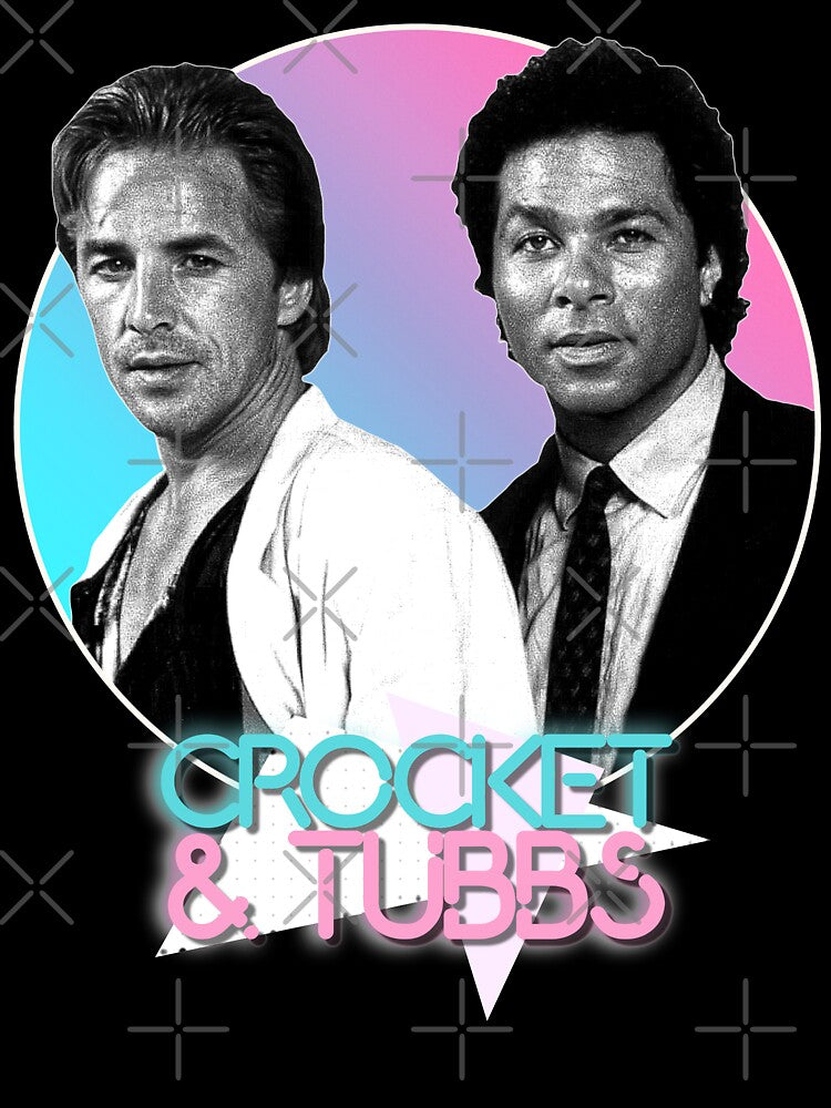 Crockett and Tubbs )( Retro Miami Vice 80s Tribute by acquiesce13