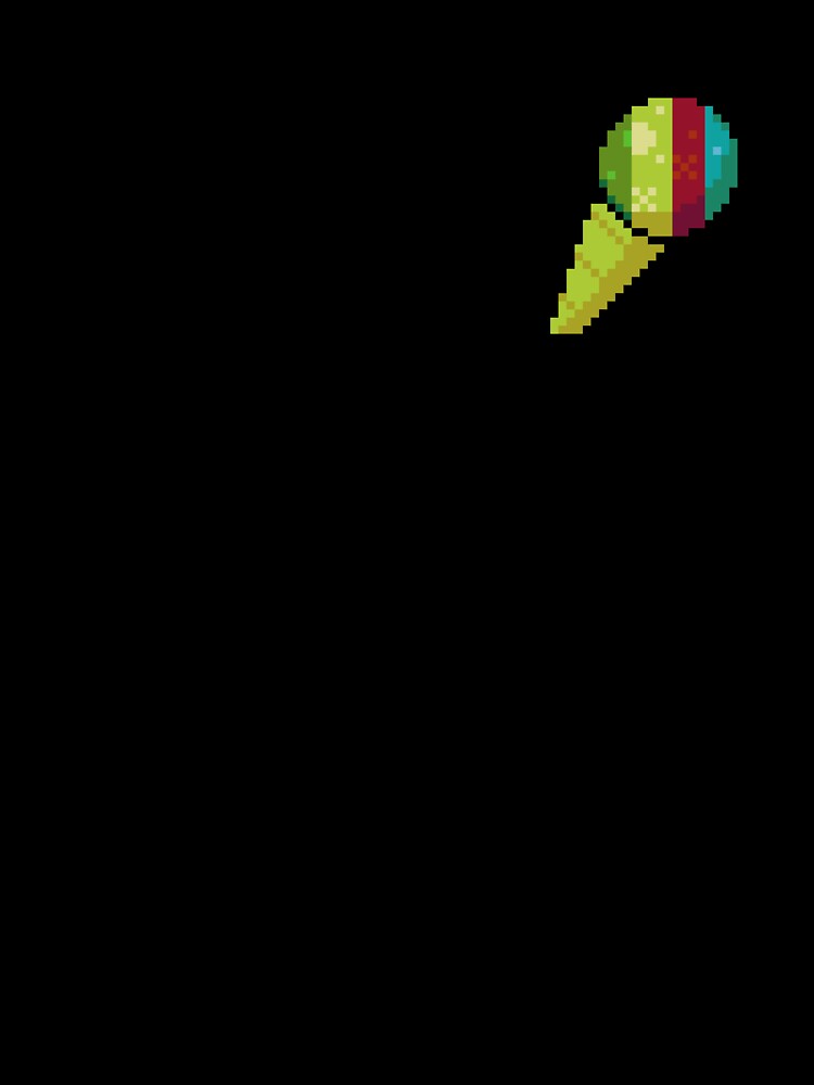 Pixel Rainbow Snow cone - pixel food art by LittleFoodShop