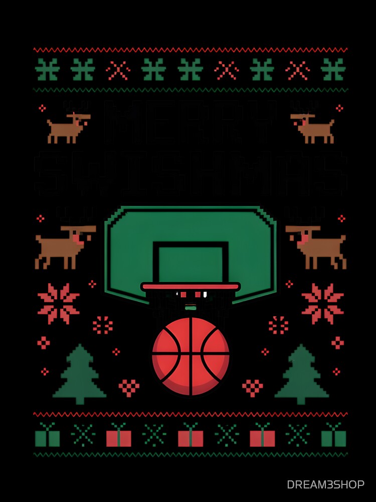 Merry Swishmas Basketball Ugly Christmas by DREAM3SHOP