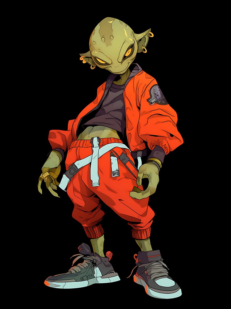 Streetwear Edgy Alien by bapupa