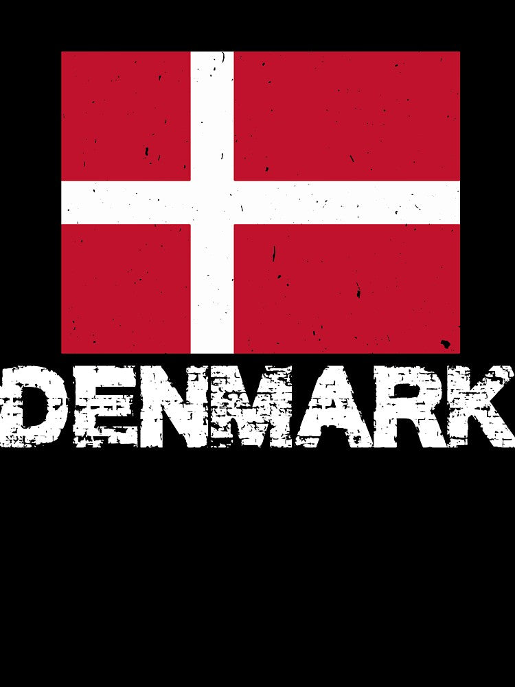 Denmark Flag T-Shirt for Men and Women by AllStarMerch