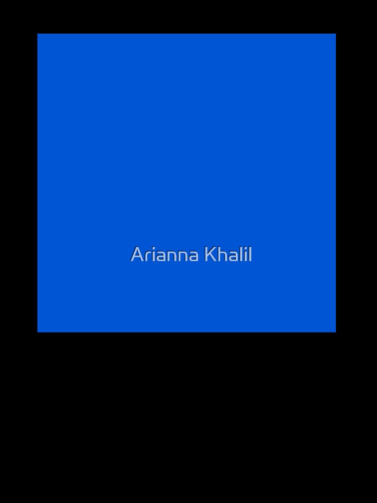 Solid Bright Blue by Arianna Khalil