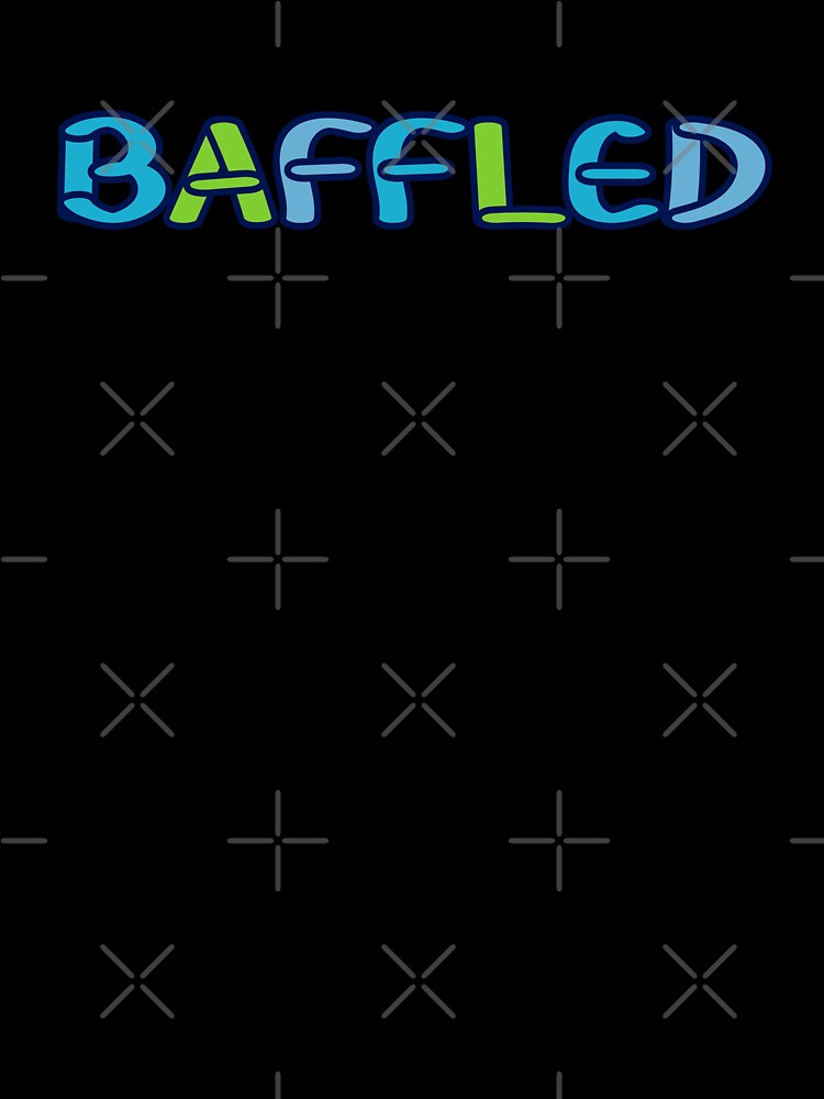 Baffled Hand Lettering Blues Green Fun by Hinkson Cox