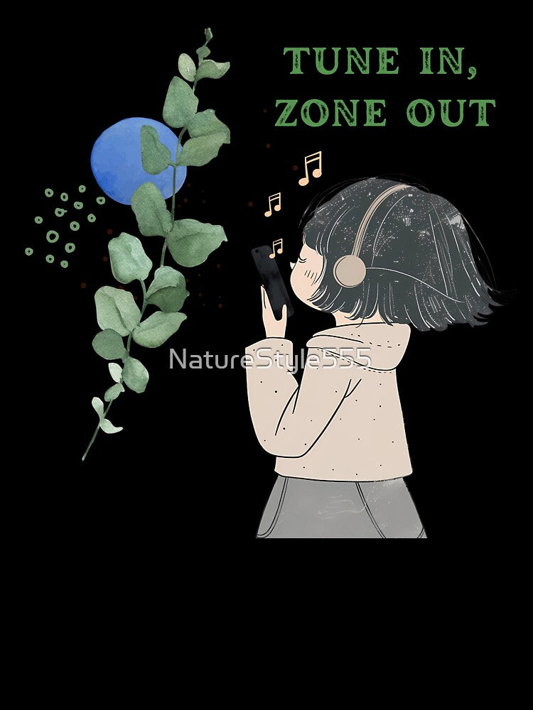 Anime Music Girl Tune In Zone Out by NatureStyle555