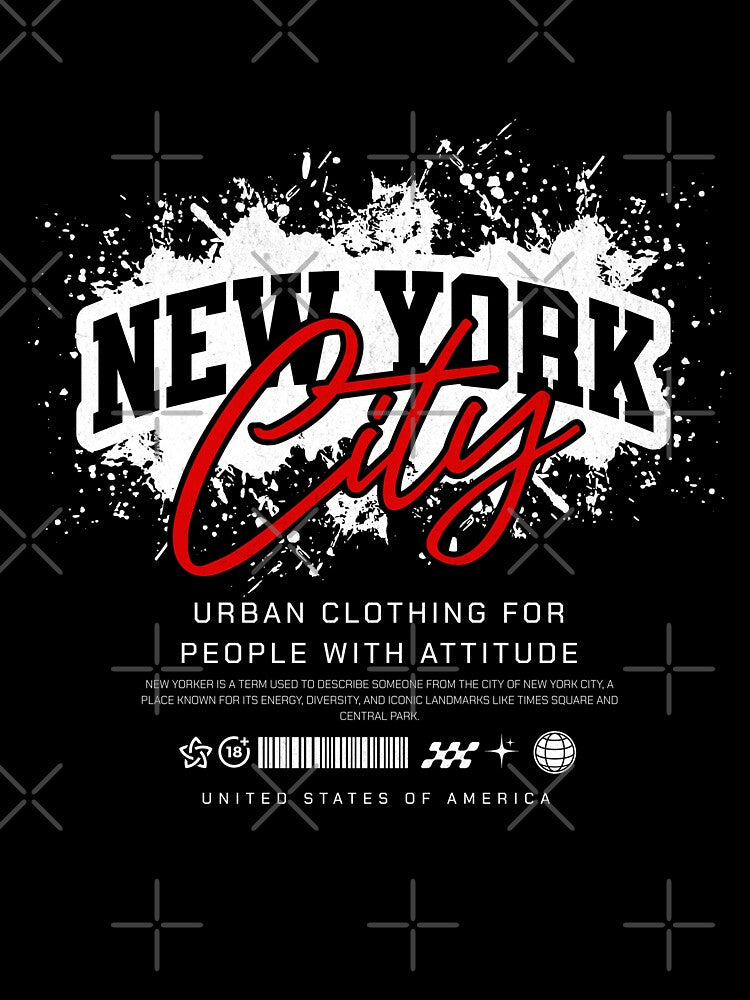 New York City Streetwear Urban Typography Design by Davimonst