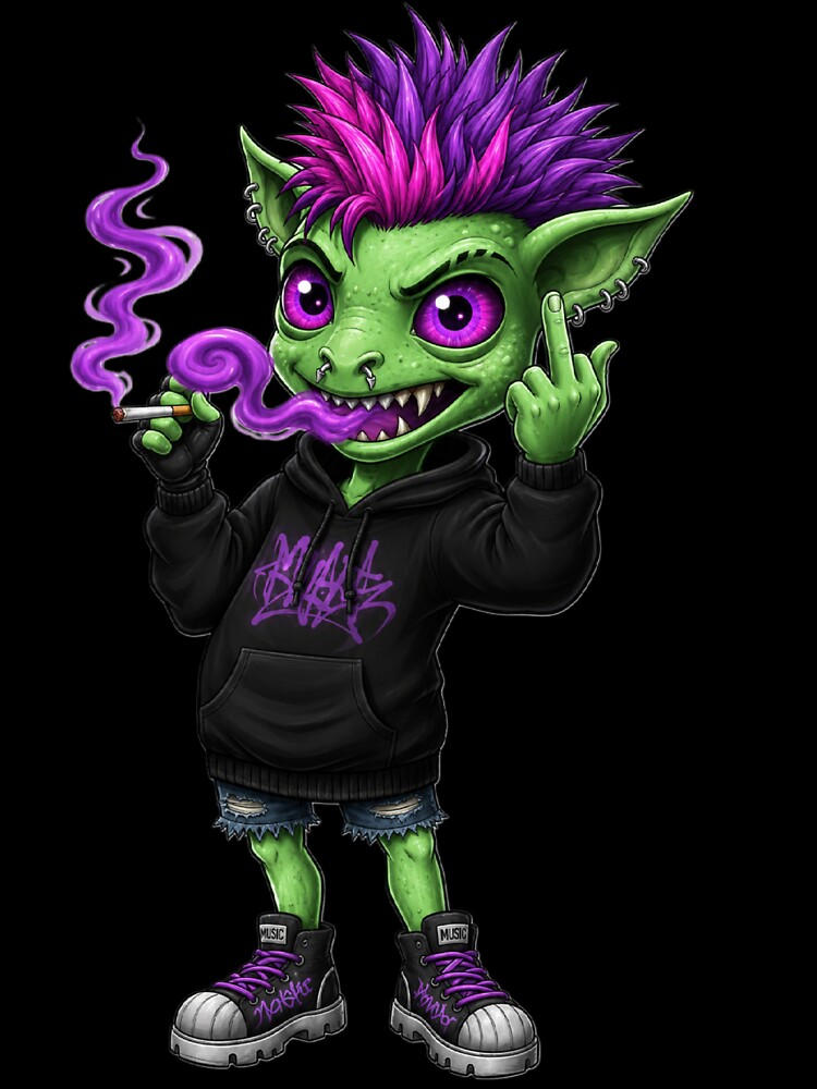 Neon Punk Monster by mARTi