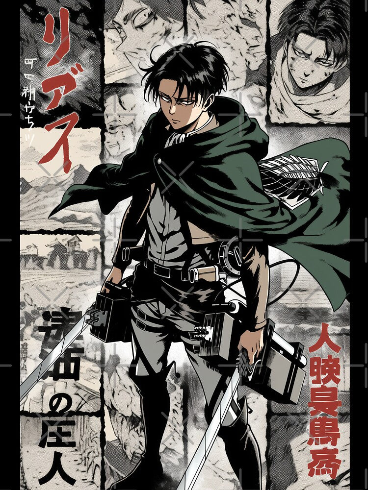 Levi Ackerman Manga Panel by AnimeArsenalPrints