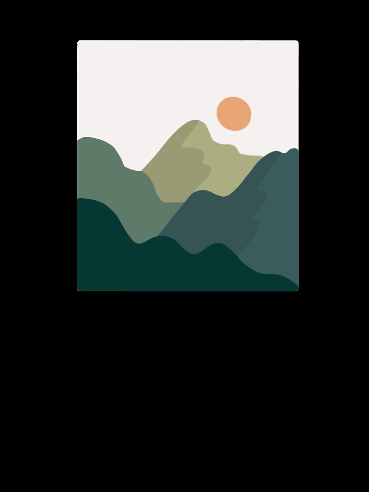 simple mountains design by lucy-arts