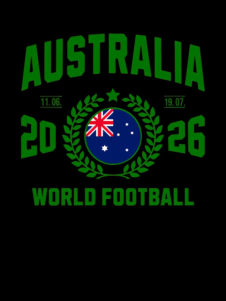 Australia Football Supporter 2026 Badge Design T-Shirt_84072626 by gidget-gadget
