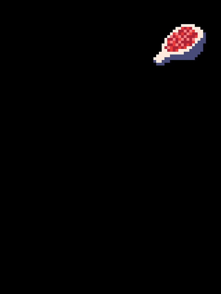 Pixel Fig Slice - pixel food art by LittleFoodShop