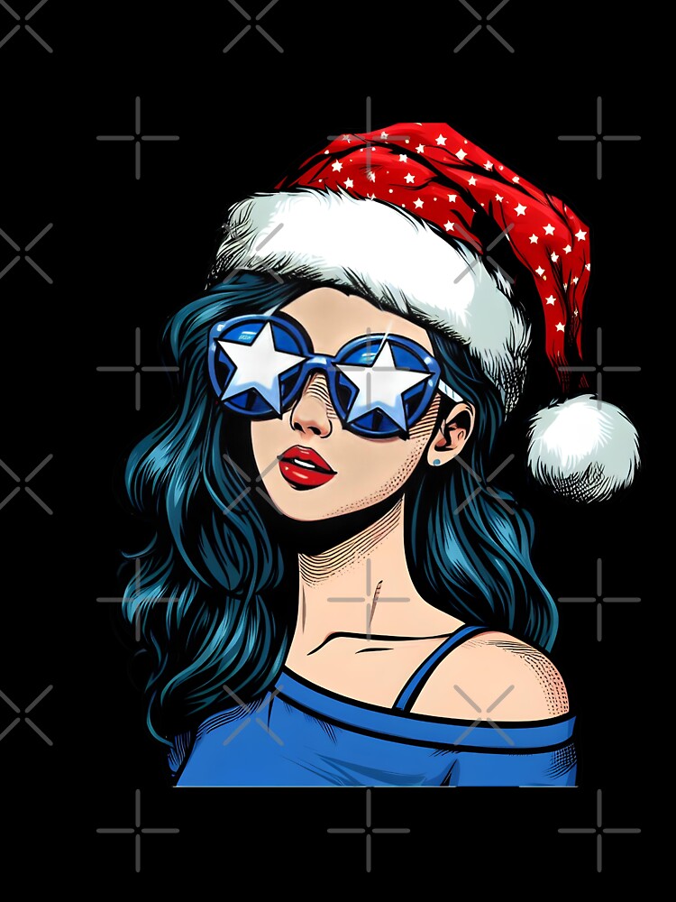 Pop art Christmas girl by AnetArtStore
