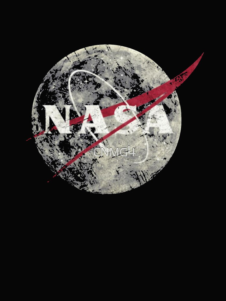 NASA Moon Vintage Emblem T-Shirt_1602242 by CNMG4