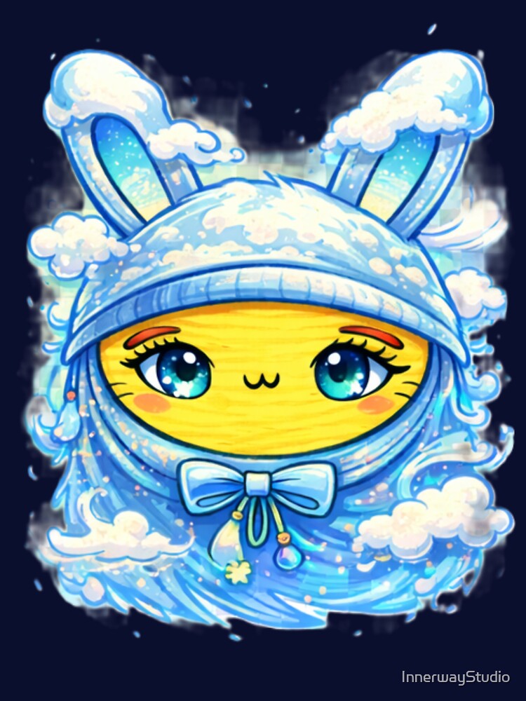 Air Ice Bunny Spirit – Dreamy Cloud Cute Bunny by InnerwayStudio