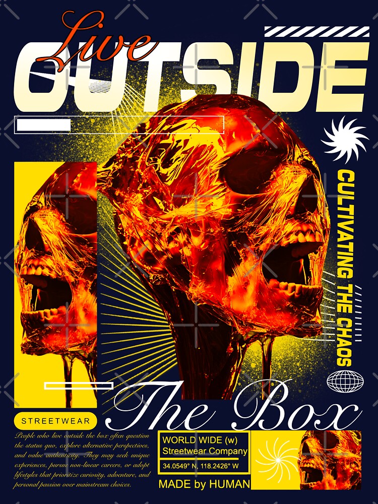 Live Outside The Box Cultivating Chaos Skull by LunaPixelStudio