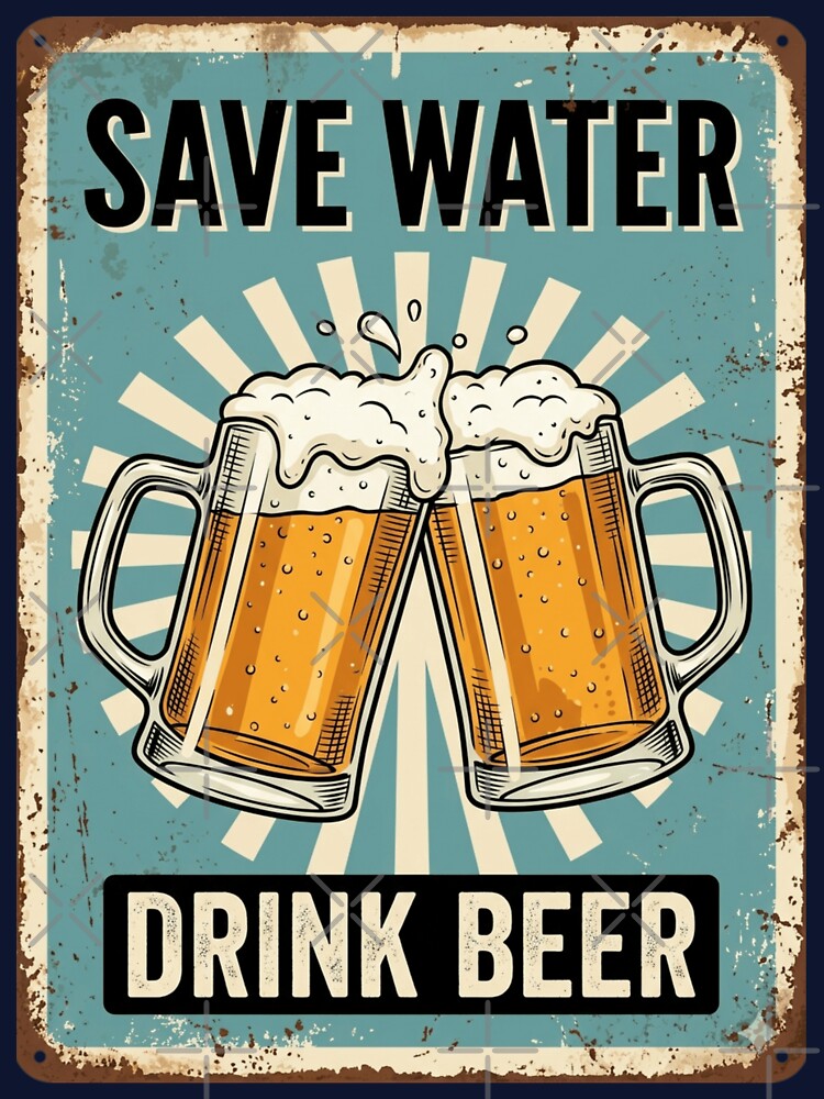 Save Water, Drink Beer by GoodOldVintage