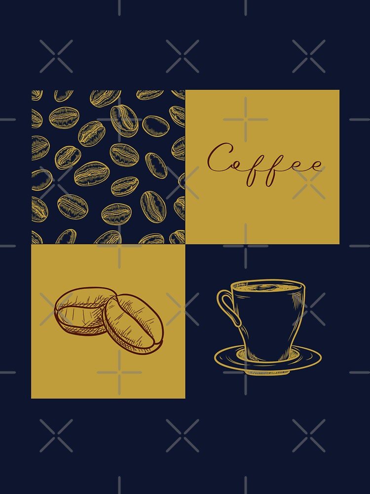 Coffee Grid Pattern by trendingatees