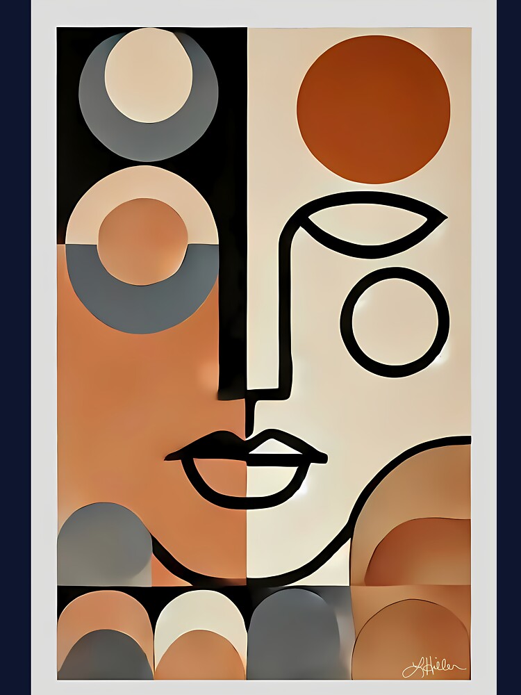 Mid Century Modern Art Abstract Transformation by Lee Hiller Designs