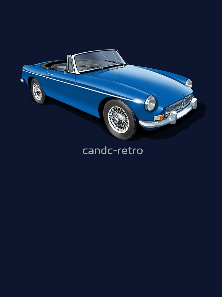 MGB Roadster in mineral blue by candc-retro