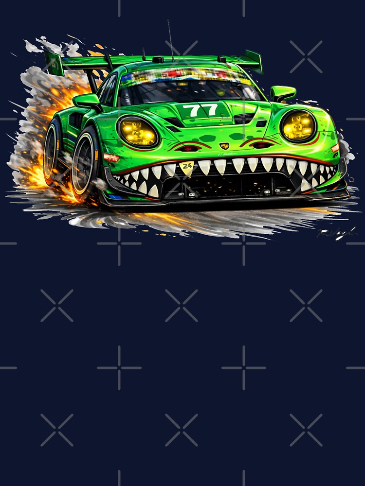 High-Speed Race Car Illustration – Motorsport Art 3 by VoglR